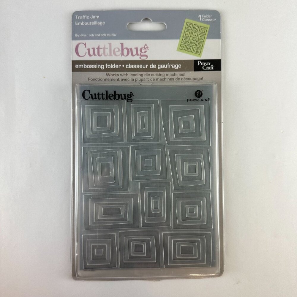 Provo Craft Cuttlebug Embossing Folder - Traffic Jam 4.25x5.75"